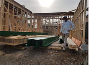 Stage 14: Timber Structure, Steel Posts and Steel Beams