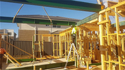 Stage 13: Timber Structure, Steel Posts and Steel Beams